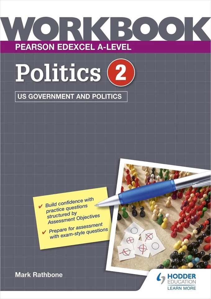 Pearson Edexcel A-level Politics Workbook 2: US Government and Politics by Mark  - image 1 of 1
