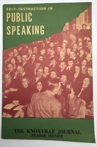 #P11 Vintage 1947 Public Speaking Self Instruction Book The Knoxville Journal TN - Imagen 1 de 7