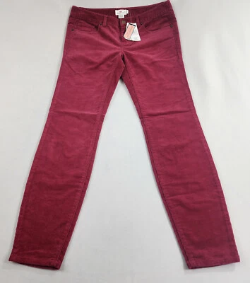 Pantalones de pana Vineyard Vines para mujer talla 6 W32 rojo elástico 2P6006 bolsillos con cremallera $98 Foto 1 de 4