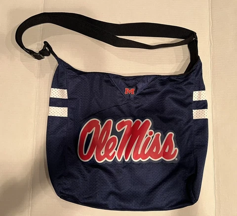 OLE MISS JERSEY PURSE/HANDBAG LARGE AWESOME LOOKING!! Mint Condition Cover