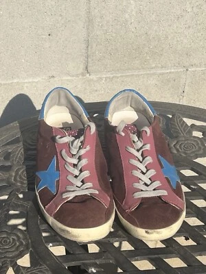 Golden Goose Superstar Rare Maroon Suede Women Size 39 Designer GGDB Italy - Изображение 1 из 4