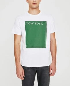 BNWT MENS AG ADRIANO  GOLDSCHMIED BRYCE CREW SS T-SHIRT 'NEW YORK' US MEDIUM (M) - Picture 1 of 11
