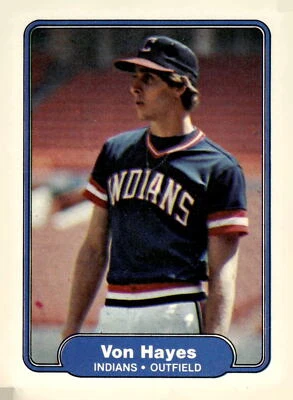 1982 Fleer #371 Von Hayes - Image 1 of 2