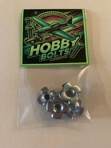 Hobby Bolts, M4 Blind Nut, T Nut 4 Prong. QTY:2 Packs. RC Plane, Micro Fastener - Picture 1 of 2