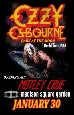 OZZY OSBOURNE 1984 Concert BANNER HUGE 3x5Ft Tapestry Fabric Poster flag - Image 1 of 2