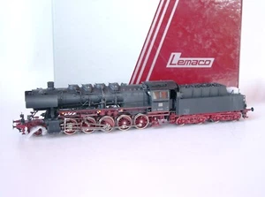 Lemaco H0 - locomotive with tender BR 50 by the DB black/red type no. H0-035 (weathered) - Picture 1 of 16