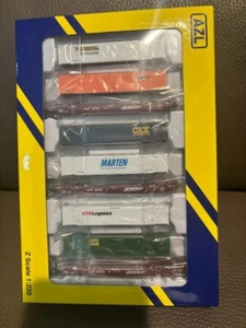 Z scale American Z Line AZL Gunderson Maxi-IV Double Stack 3-unit Well Car BNSF - Picture 1 of 2