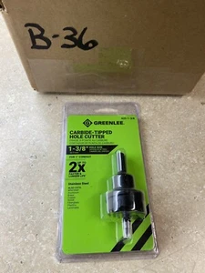 Greenlee 625-1-3/8 Carbide-Tipped Hole Cutter 1-3/8-Inch - Picture 1 of 2