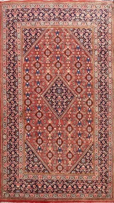 Geometric Semi-Antique Mahal Dining Room Rug Handmade Oriental Area Carpet 7x10 - Image 1 of 4