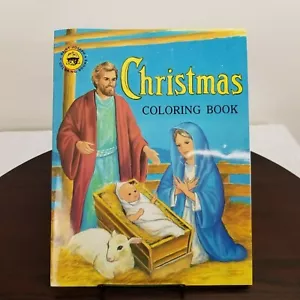 Vintage Saint Joseph Christmas Coloring Book Jesus Mary Joseph 3 Wise Men 1986 - Imagen 1 de 9