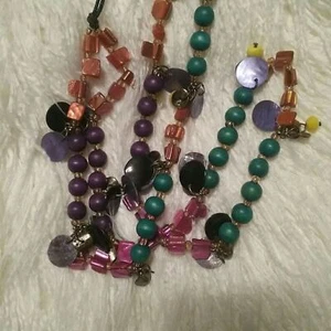 Doppelstrang Perlenkette Multicolor - Bild 1 von 3