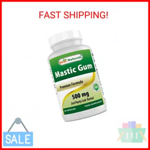 Best Naturals Mastic Gum 500 mg 60 Capsules - Picture 1 of 2