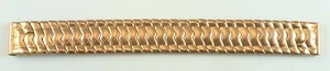 Vintage AM & M CO Stainless & Gold Tone  Wristwatch Bracelet - 15.6mm Ends - Picture 1 of 9