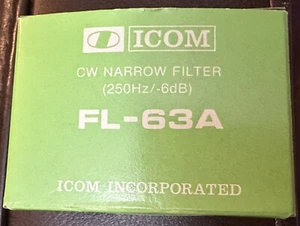 iCom FL-63A CW Narrow Filter -New Rare - Picture 1 of 7