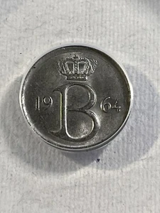 1964 Belgium 25 Centimes Graded MS 65 by ANACS Belgique - Picture 1 of 4