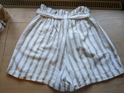 High Waisted Stripe Shorts Size 8 - Image 1 of 2