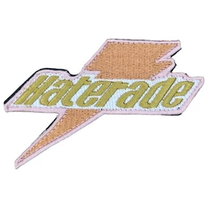 HATERADE ENERGY BOLT SYMBOL FUNNY TACTICAL HOOK DESERT MORALE PATCH - Picture 1 of 2