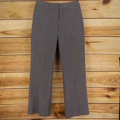 Apt. 9 Dress Pants Maxwell Fit Stretch Womens Size 10 Brown Geometric Mid Rise - Image 1 of 4