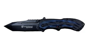 Smith & Wesson Linerlock Folding Knife 3.5" 4034 Steel Blade Aluminum Handle - Picture 1 of 4