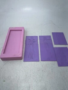Juego de platos estilo y color vintage Barbie Design-A-Fashion Rub 2001 Tara Toys - Imagen 1 de 12