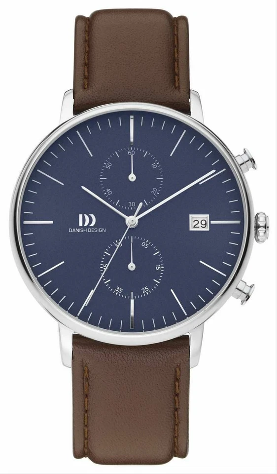 Danish Design Mens Tidlos Koltur Chrono Watch - Brown/Blue - image 1 of 1