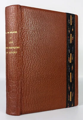 📖 Henri de RÉGNIER - Les Jeux rustiques et divins. 1925, reliure d'art signée - Photo 1/4