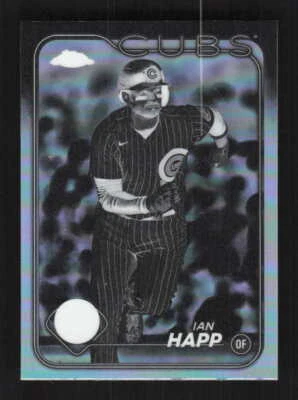 Ian Happ 2024 Topps Chrome Negative Refractor Chicago Cubs #184 - Image 1 of 2