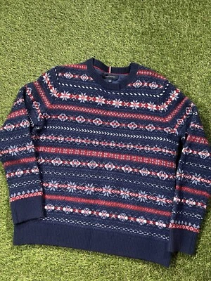 Tommy Hilfiger Fair Isle Sweater XLarge Christmas Holiday - Image 1 of 4
