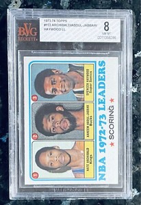 POP 1 of 2!🔥1973-74 TOPPS KAREEM ABDUL-JABBAR/ARCHIBALD #153 BVG/BGS 8 Alcindor