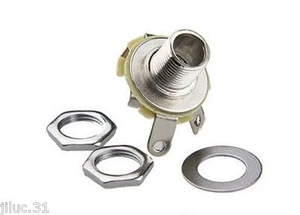 NEW Output Jack femelle chrome pour guitare électrique - Bild 1 von 3