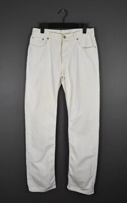 Helmut Lang Vintage White Corduroy Pants Cotton 30 - Image 1 of 4