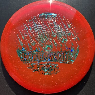 New RED / MAROON Discraft GLO Cryztal FLX Sparkle Meteor * Glows * Pick Stamp - Image 1 of 4