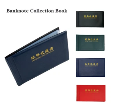 60 Pocket / 30 Pages Collection Banknote Paper Money Album
