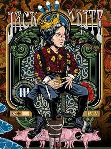 Jack White - Signierter Künstlerdruck 18"x 24" Limitierte Auflage von 50 - Bild 1 von 1