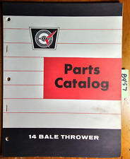 Oliver Cockshutt 14 Bale Thrower Parts Book List Catalog Manual 442 530 10/65