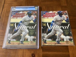 Ken Griffey Jr. Sports Illustrated CGC 8.0 White Pages Newsstand +extra +magnet - Picture 1 of 5