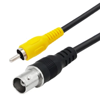 RG59 RCA Male to BNC Female Cable 1.8m Video CCTV Camera Lead - Image 1 of 4