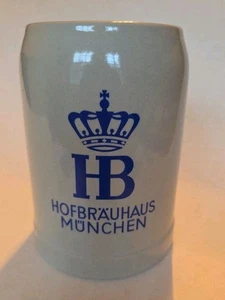 Vintage Hofbrauhaus Munchen HB Stoneware Beer Mug Stein West Germany 🇩🇪  - Picture 1 of 8