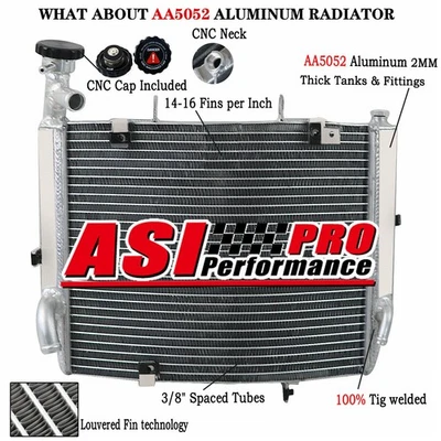 Replacement Aluminum Radiator FOR 2006-2012 Triumph Daytona 675 R SE - Imagem 1 de 4