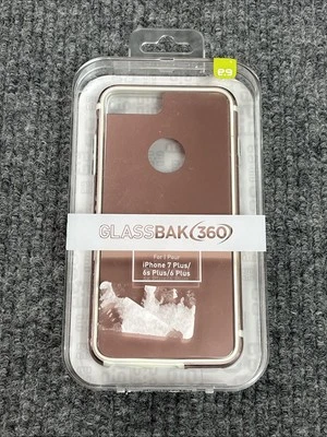 Funda PureGear Oro Rosa GlassBak 360 Aluminio Parachoques para iPhone 7/6/6s PLUS Foto 1 de 4