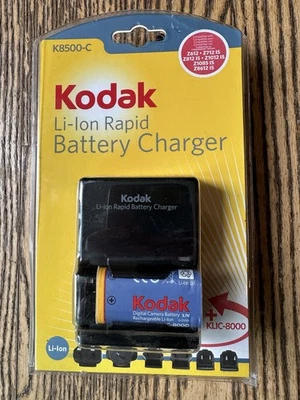 正品柯达 K8500-C Li-Lon 快速电池充电器。  全新未拆封 — 第 1/3 张图片