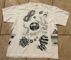 Vintage Andazia T-Shirt M.C. Escher Heirs 1991 All Over Print Größe XL - Bild 1 von 8