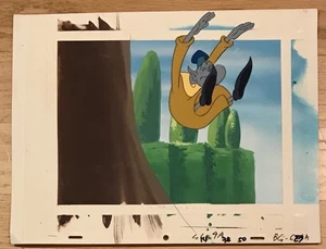 SCHLANKER! And The Real Ghostbusters Original Animation Key Master Art Cel Setup - Bild 1 von 1