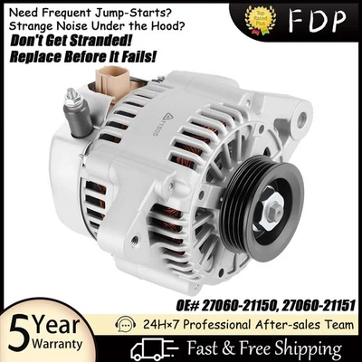New Alternator For 2006-2015 Toyota Yaris 1.5L 11203N 27060-21151 - Image 1 of 4