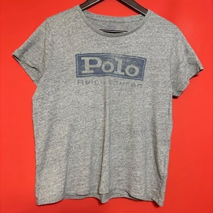 Polo Ralph Lauren Damen T-Shirt Grau Kurzarm Logo XL Extra Large - Bild 1 von 6