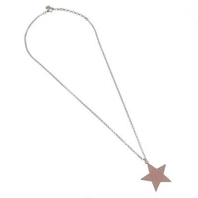 Gucci Ghost Pink Enamel Star Sterling Silver Necklace - Image 1 of 3