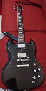 Eko DV-300 BLACK Chitarra Elettrica serie a 22 Tasti Con Tastiera Rettificata! - Foto 1 di 12