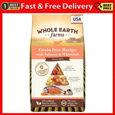 Whole Earth Farms Grain Free Recipe Dry Dog Food, Pork, Beef & Lamb, 25-Pound - Image 1 of 4