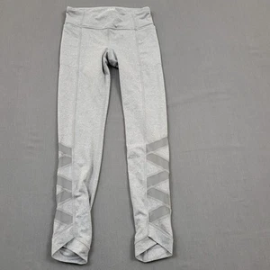 Athleta Pants Youth Girls Large L Yoga Low Rise Stretch Tapered Pull On Gray - Picture 1 of 12