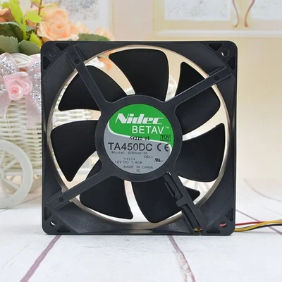 NIDEC 12CM B35502-35 DC 12V 1.40A 12038 120*120*38mm 4 Wire PWM Cooling Fan#XR - Image 1 of 4